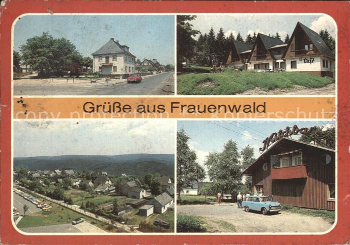 Frauenwald Thueringen Nordstrasse Rennsteigwanderhuetten