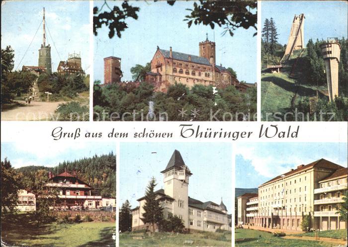Wartburg Eisenach Inselsberg Schanze in Oberhof Rennsteig Tabarz Finsterbergen