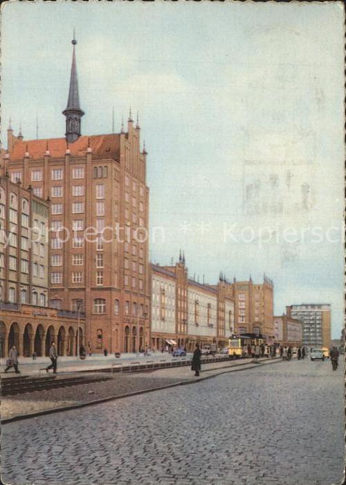 ROSTOCK  CITY Lange Stasse mit Hochhaus
