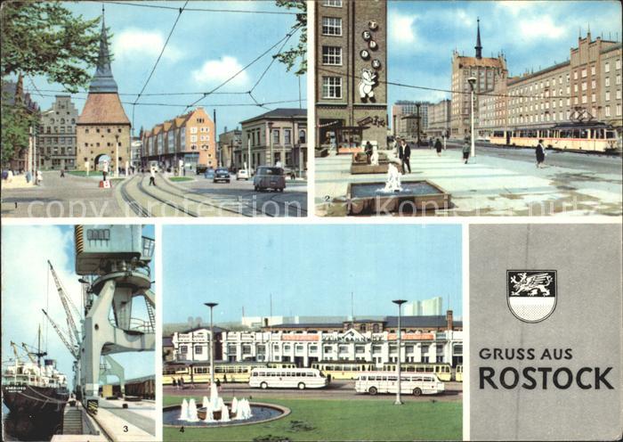 ROSTOCK  CITY Steintor Lange-Strasse ueberseehafen Hauptbahnhof