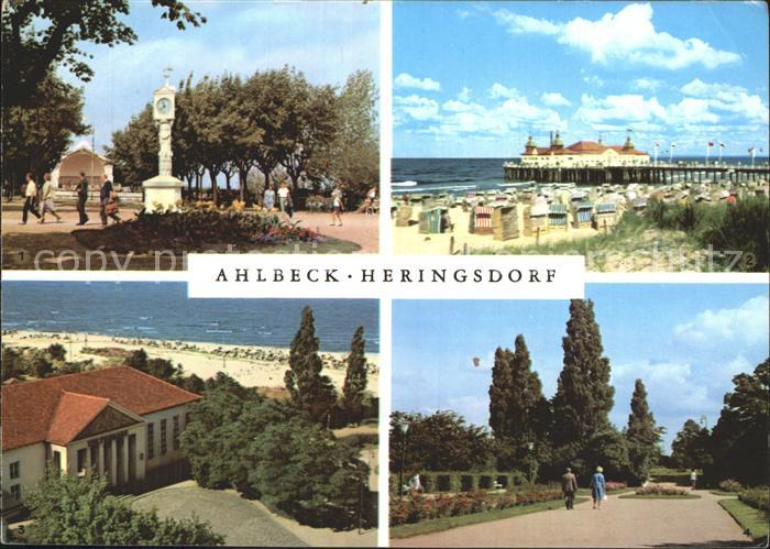 Ahlbeck Ostseebad Seebruecke Heringsdorf Kurpark Kulturhaus
