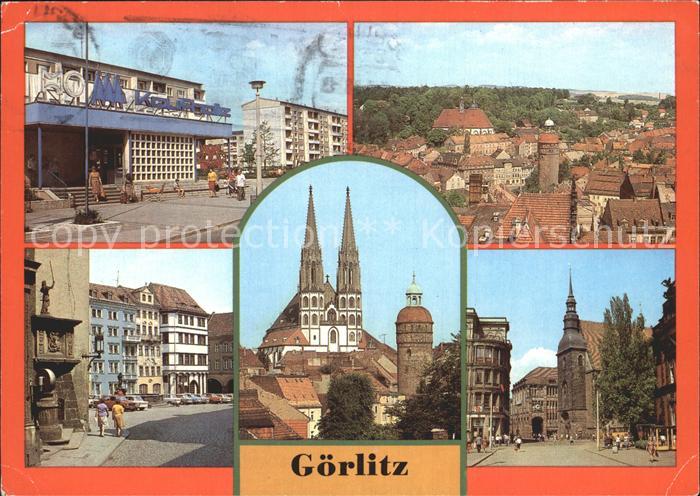 Goerlitz Sachsen Nikolaikirche Peterskirche Untermarkt Frauenkirche