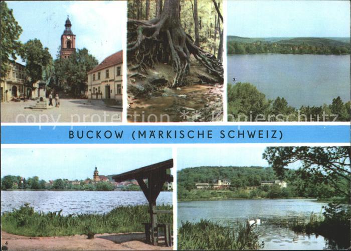 Buckow Maerkische Schweiz Schermuetzelsee Markt Buckow-See Griepensee