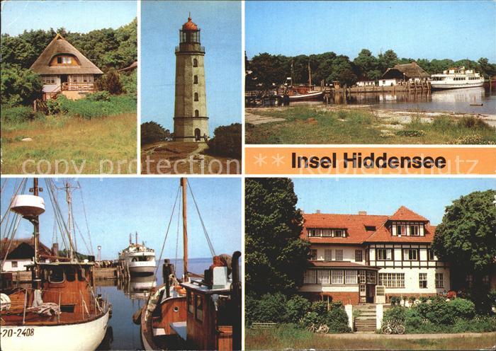 Insel Hiddensee Kloster Leuchtturm Hafen Restaurant Dornbusch