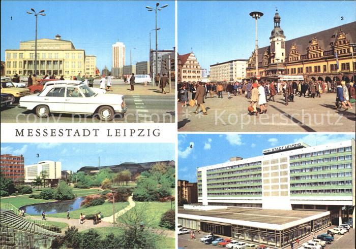 LEIPZIG Sachsen Opernhaus Rathaus alte Waage am Markt Interhotel Stadt Leipzig