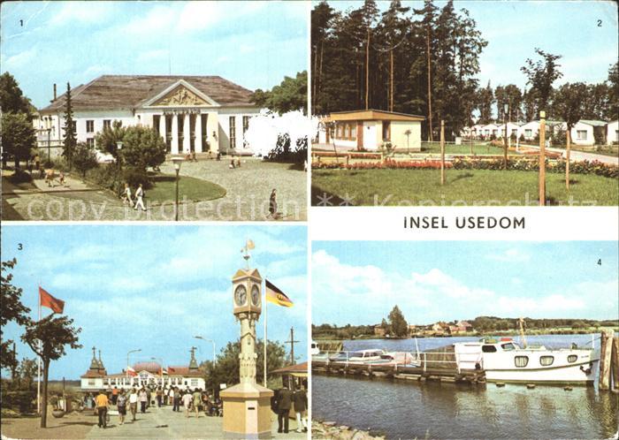 Heringsdorf Ostseebad Usedom Kulturhaus Damerow Ahlbeck Seebruecke Usedom Hafen