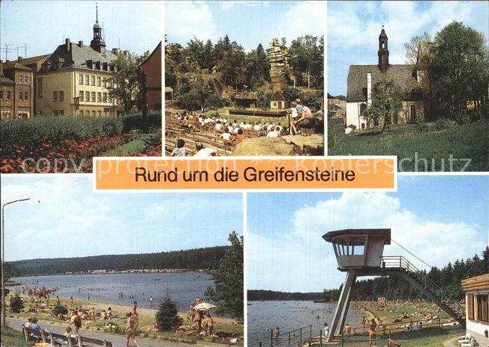 Greifensteine Erzgebirge Ehrenfriedersdorf Rathaus Strand Freilichttheater