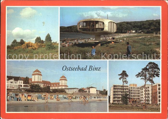 Binz Ruegen Strand Wohnbloecke