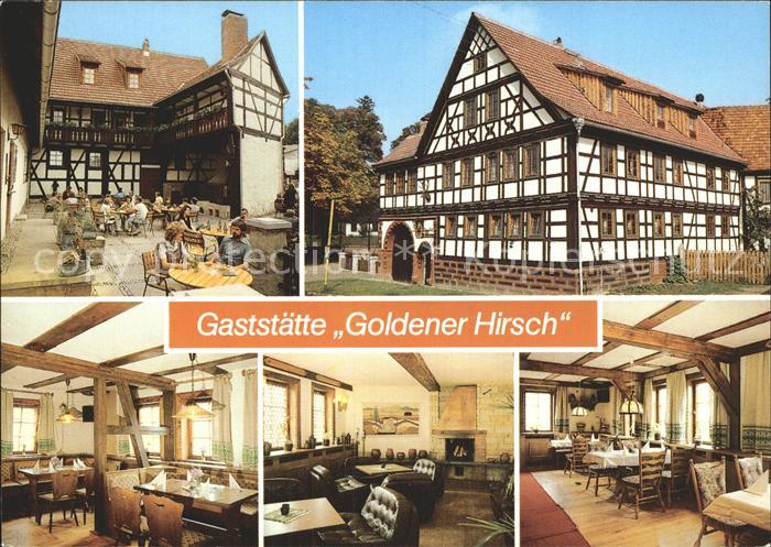Suhl Thueringer Wald Neundorf Restaurant Goldener Hirsch