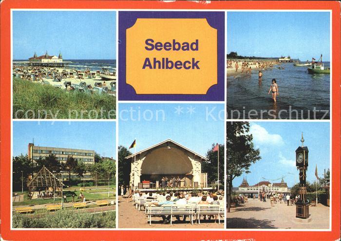 Ahlbeck Ostseebad Strand Seebruecke Konzertplatz