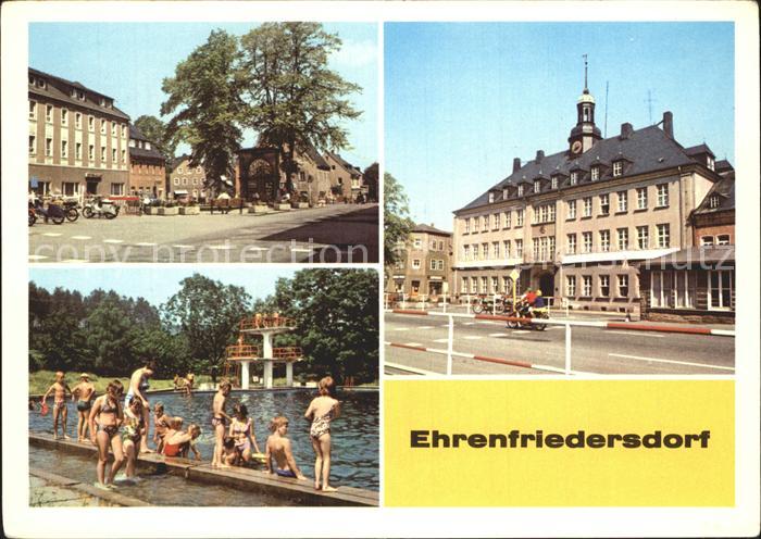 Ehrenfriedersdorf Erzgebirge Freibad Markt Rathaus