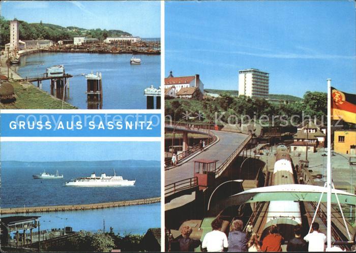 Sassnitz Ostseebad Ruegen Faehrschiff Fischereihafen
