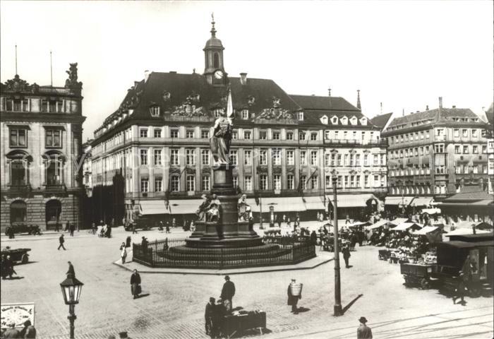 DRESDEN Elbe Altmarkt Altes Rathaus Loewenapotheke