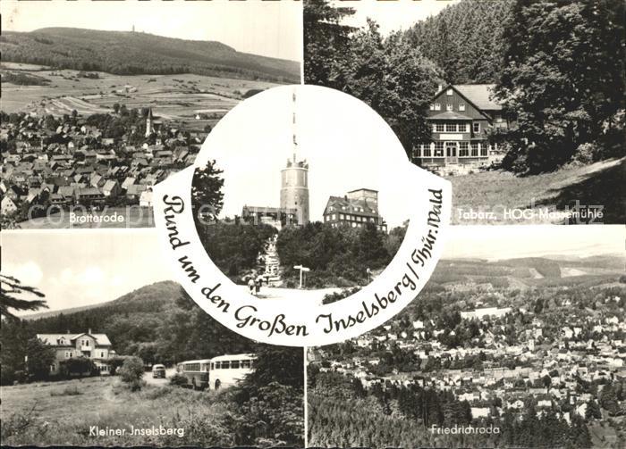 Tabarz Grosser Inselsberg Friedrichsroda Brotterode Inselsberg