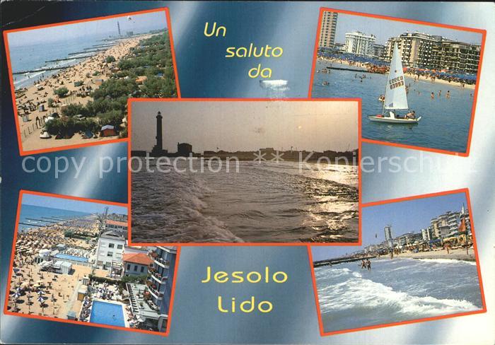 Jesolo Lido Jesolo Strand Segelboot