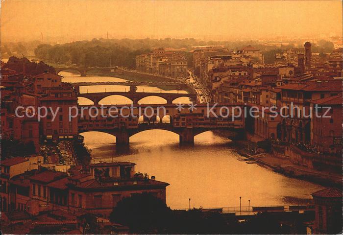 Firenze Florenz Bruecke an der Arno