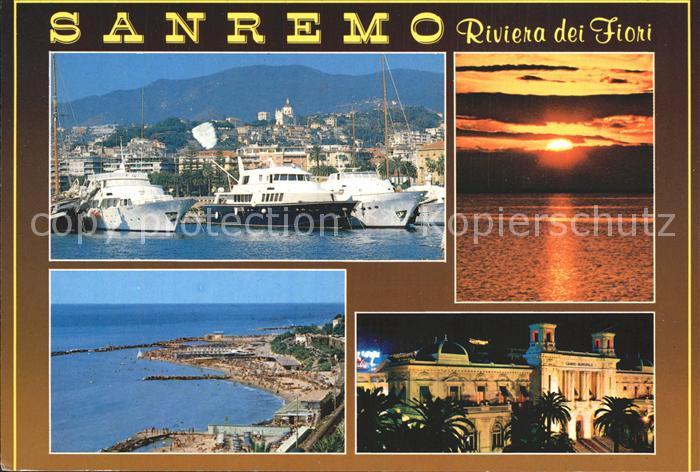 Sanremo Riviera dei Fiori tramonto Schiffe navi