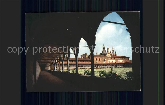 Certosa Di Pavia Ansicht des Grossen Kloisters Veduta del Chiostro grande