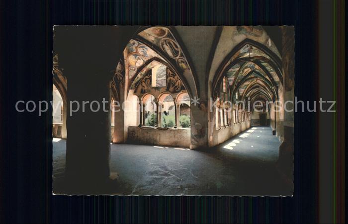 Brixen Suedtirol Kreuzgang mit Fresken