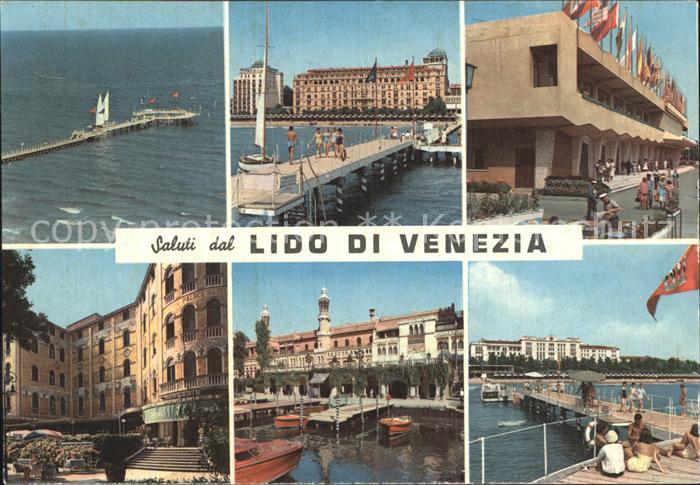 Venezia Venedig Lido Hotel Hungaria P. Boote