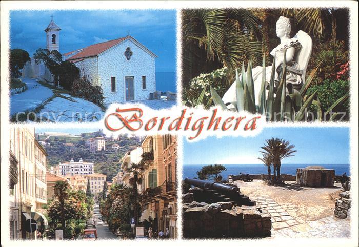 Bordighera riviera dei fiori chiesa statua