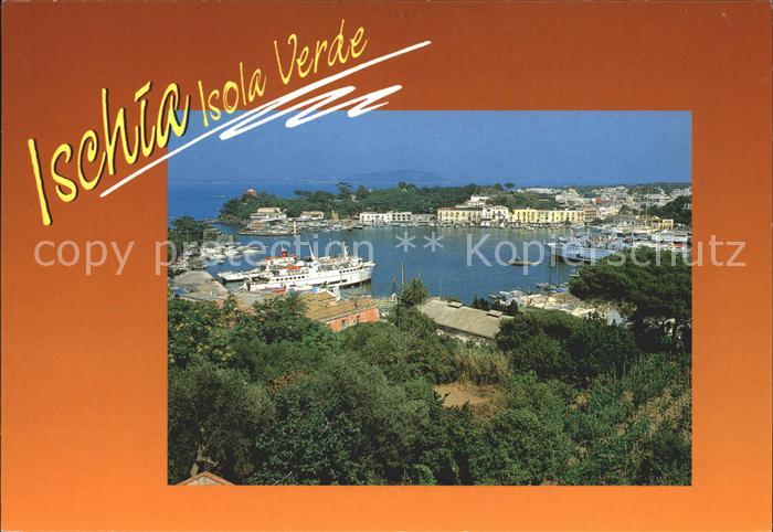 Ischia Isola Verde il porto der Hafen Schiffe