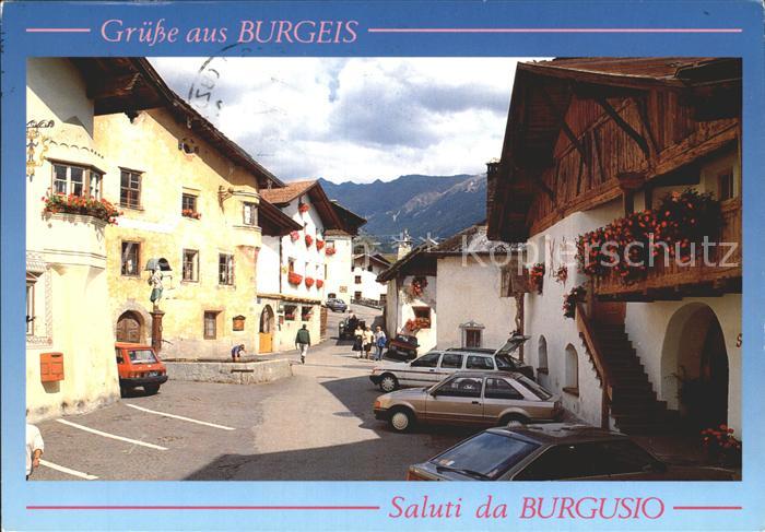 Burgusio Obervinschgau Dorfplatz Suedtirol