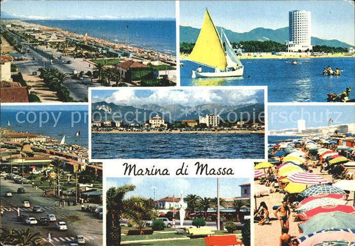 Marina di Massa Strand Boote