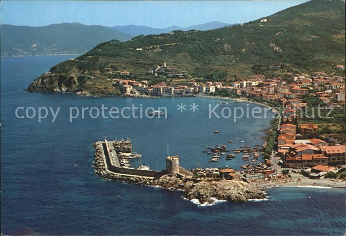 Isola d Elba Marciana Marina Flugaufnahme