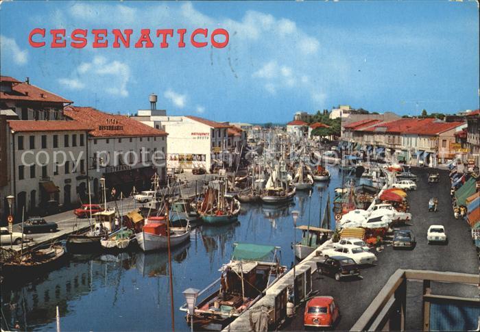 Cesenatico Porto Canale der Hafen Segelboote