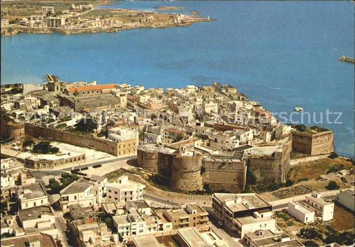 Otranto Italien Fliegeraufnahme Cittadella sul fondo Scogliera della Punta