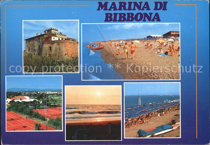 Marina di Bibbona Tennisplatz Strand Segelboot