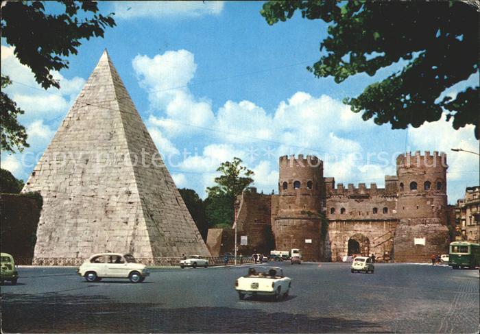 Roma Rom Piramide di Caio Cestio e Porta S. Paolo