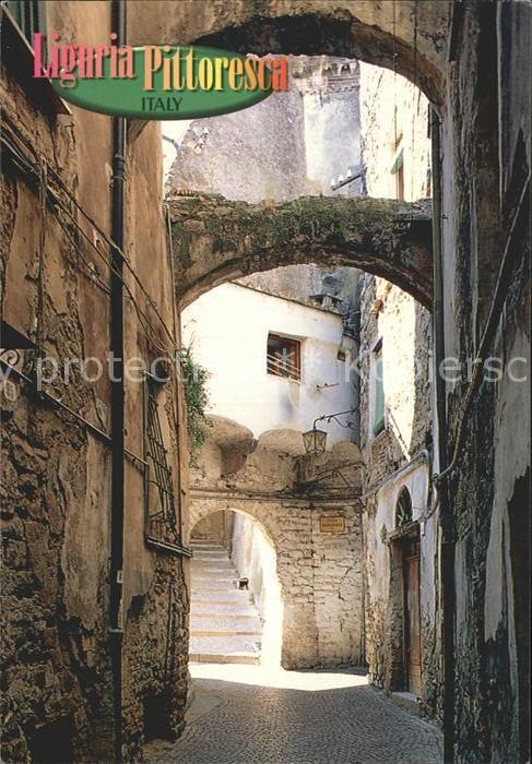Liguria Ligurien Strassen Durchgang Gasse Liguria Pittoresca