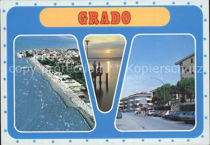 Grado Gorizia Luftaufnahme sabbiatura scorcio citta nuova