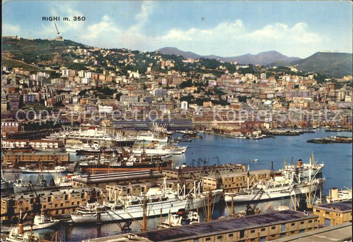 Genova Genua Liguria Hafen und Gesamtansicht