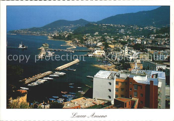 Lacco Ameno kleiner Hafen Anlegestelle Schiffe Boote