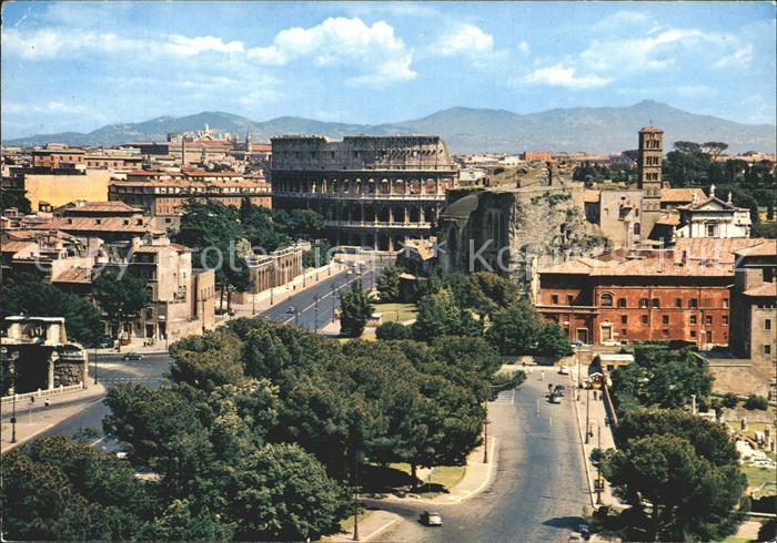 Roma Rom Colosseo Fliegeraufnahme