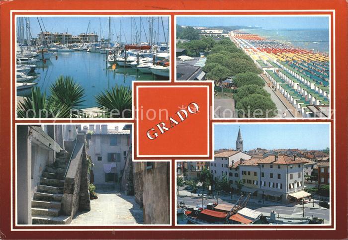 Grado Gorizia Schiffe Strand