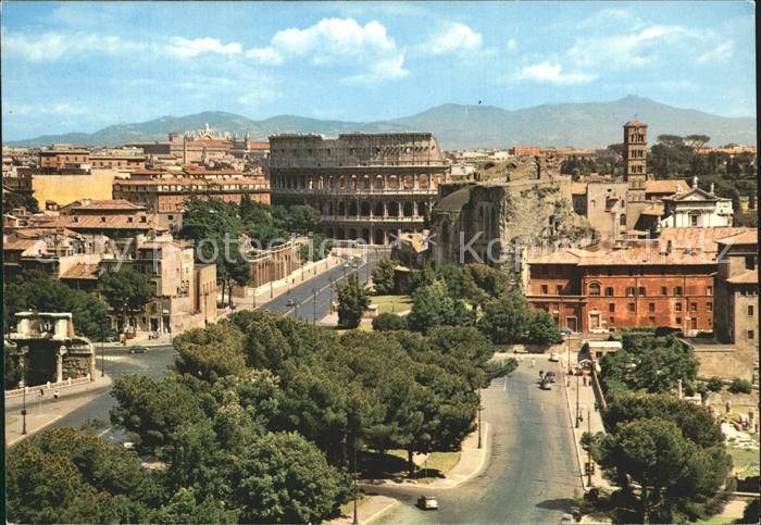 Roma Rom Kolosseum Fliegeraufnahme