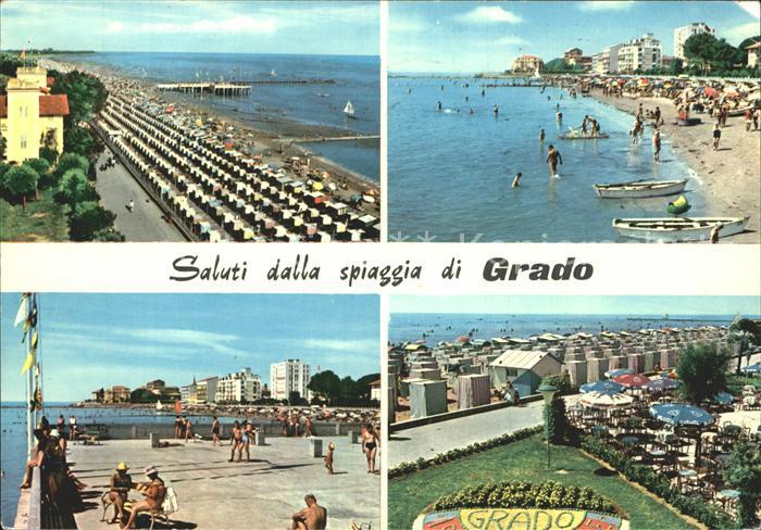 Grado Gorizia spiaggia Strand Boote