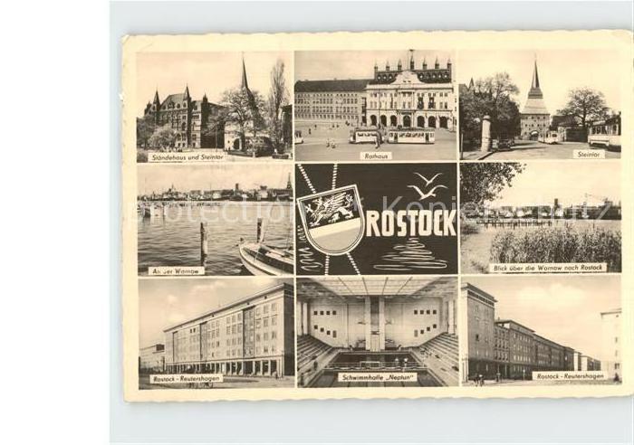 ROSTOCK  CITY Rathaus Staendehaus Steintor