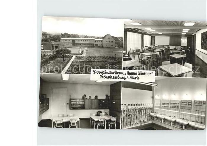 Blankenburg Bad Postkinderheim Hanno Guenther Waschraum Speiseraum