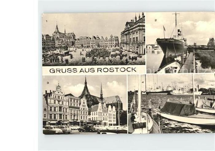ROSTOCK CITY Kulturhistorisches Museum Neuer Markt Pionierschiff Voerwaerts Haf