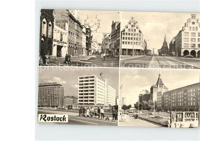 ROSTOCK CITY Kroepeliner Strasse Haus Sonne und Steintor Haus der Schifffahrt H