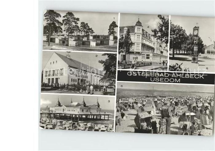 Ahlbeck Ostseebad Urlauberdorf Erholungsheim Haus der Erholung Seebruecke Konzer