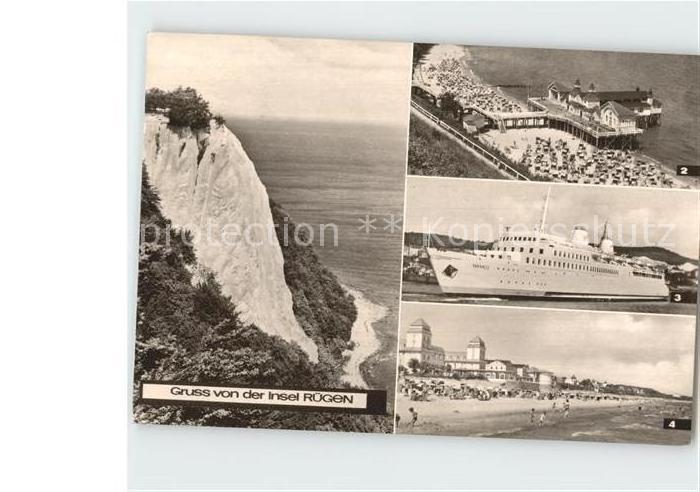 Ruegen Stubbenkammer Koenigsstuhl Sellin Faehrschiff Sassnitz Binz