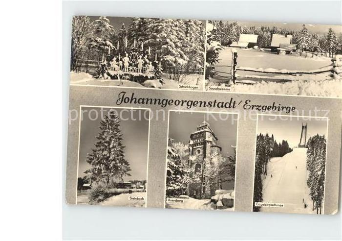 Johanngeorgenstadt Steinbach Auersberg Erzgebirgsschanze Schwibbogen Sauschwemme