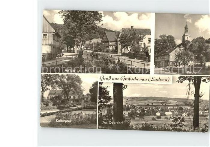 Grossschoenau Sachsen Kirche An der Lausur Kulturpark Das Oberdorf