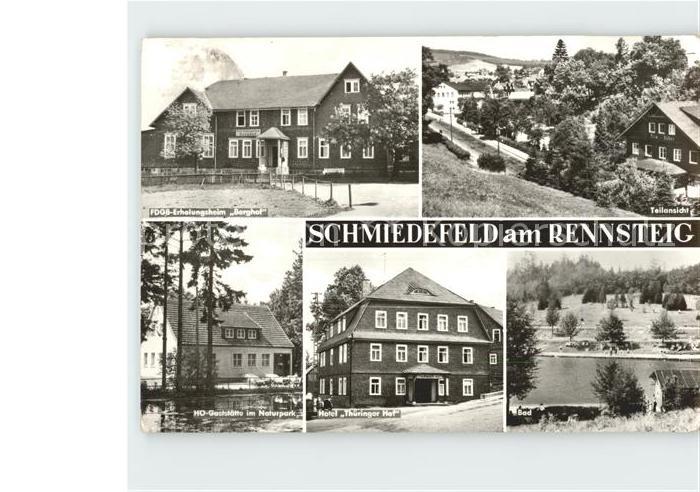 Schmiedefeld Rennsteig FDGB-Erholungsheim Berghof Hotel Thueringer Hof